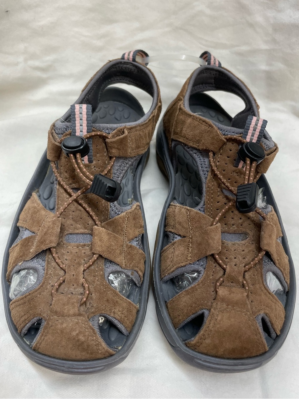 Privo ladies Brown Suede Sport Sandals - Brand sz 5